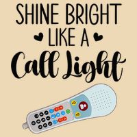 Shines Bright Like Call Light Funny Nurse Aide ER ICU Nurse Drawstring Bag