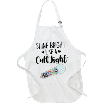 Shines Bright Like Call Light Funny Nurse Aide ER ICU Nurse Apron