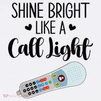 Shines Bright Like Call Light Funny Nurse Aide ER ICU Nurse Apron