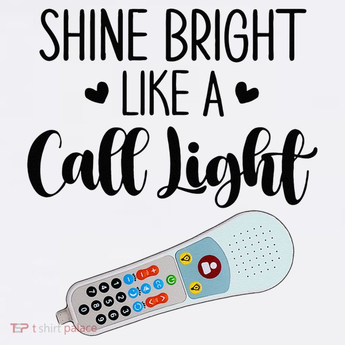 Shines Bright Like Call Light Funny Nurse Aide ER ICU Nurse Apron