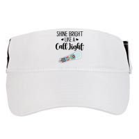 Shines Bright Like Call Light Funny Nurse Aide ER ICU Nurse Adult Drive Performance Visor