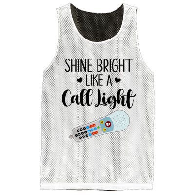 Shines Bright Like Call Light Funny Nurse Aide ER ICU Nurse Mesh Reversible Basketball Jersey Tank