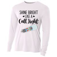 Shines Bright Like Call Light Funny Nurse Aide ER ICU Nurse Cooling Performance Long Sleeve Crew