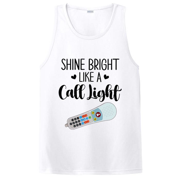 Shines Bright Like Call Light Funny Nurse Aide ER ICU Nurse PosiCharge Competitor Tank