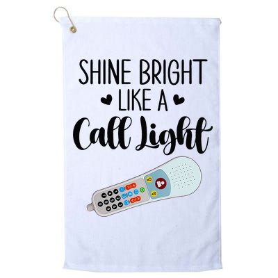 Shines Bright Like Call Light Funny Nurse Aide ER ICU Nurse Golf Towel