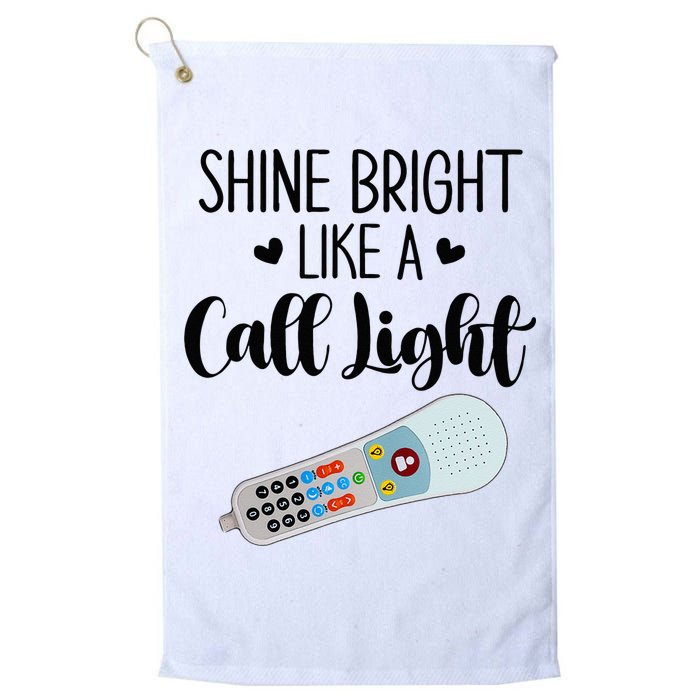 Shines Bright Like Call Light Funny Nurse Aide ER ICU Nurse Golf Towel