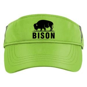 Simple Bison Logo Adult Drive Performance Visor