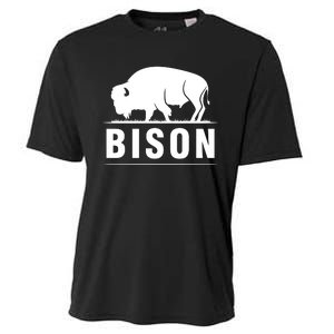 Simple Bison Logo Cooling Performance Crew T-Shirt