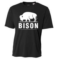 Simple Bison Logo Cooling Performance Crew T-Shirt