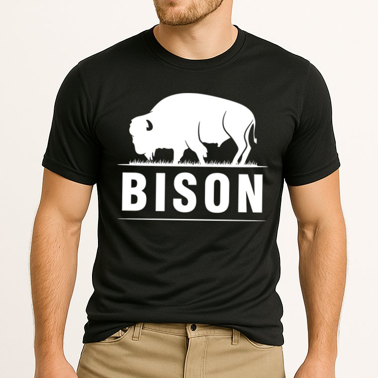 Simple Bison Logo Performance Shirt
