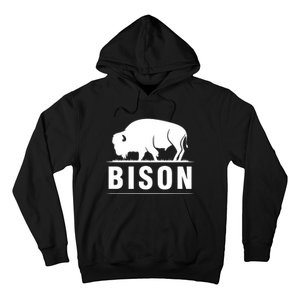 Simple Bison Logo Hoodie