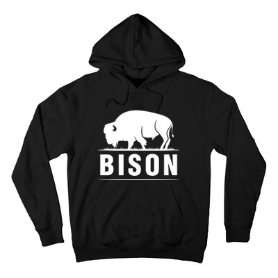 Simple Bison Logo Hoodie