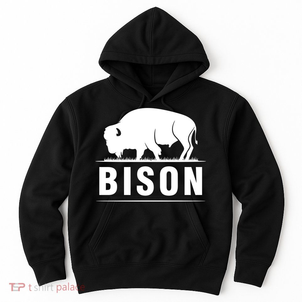 Simple Bison Logo Hoodie