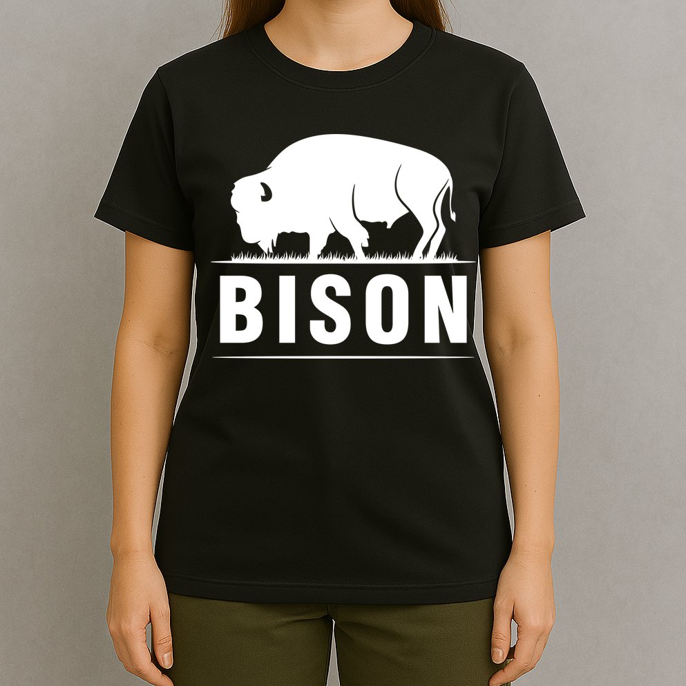 Simple Bison Logo T-Shirt