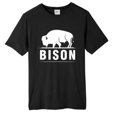 Simple Bison Logo Tall Fusion ChromaSoft Performance T-Shirt