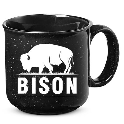 Simple Bison Logo 15oz Campfire Ceramic Mug