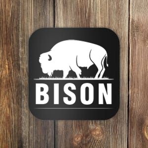 Simple Bison Logo Coaster