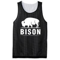 Simple Bison Logo Mesh Reversible Basketball Jersey Tank