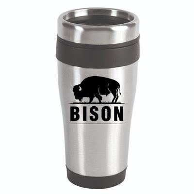 Simple Bison Logo 16oz Travel Tumbler