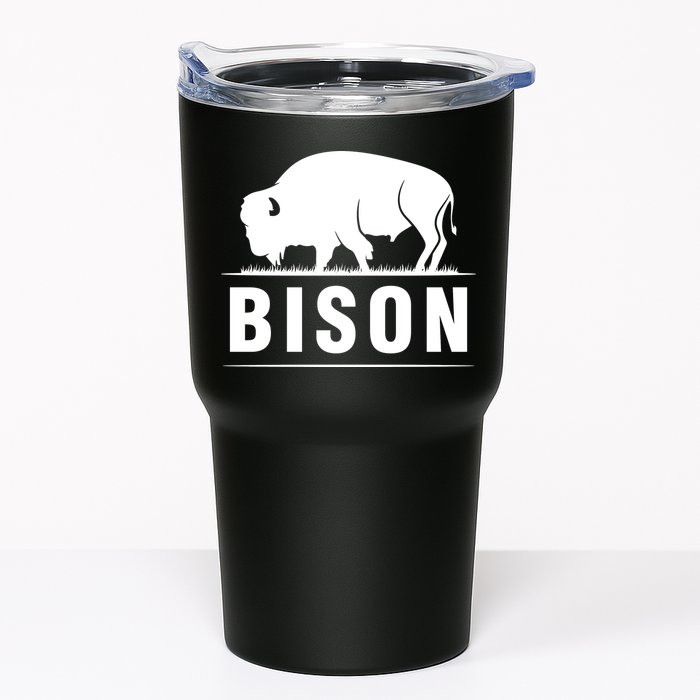 Simple Bison Logo Tumbler