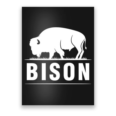 Simple Bison Logo Poster