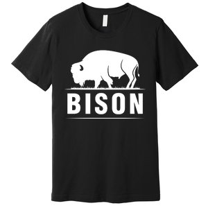 Simple Bison Logo Premium T-Shirt