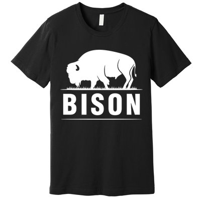 Simple Bison Logo Premium T-Shirt