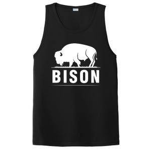 Simple Bison Logo PosiCharge Competitor Tank