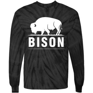 Simple Bison Logo Tie-Dye Long Sleeve Shirt