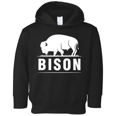 Simple Bison Logo Toddler Hoodie
