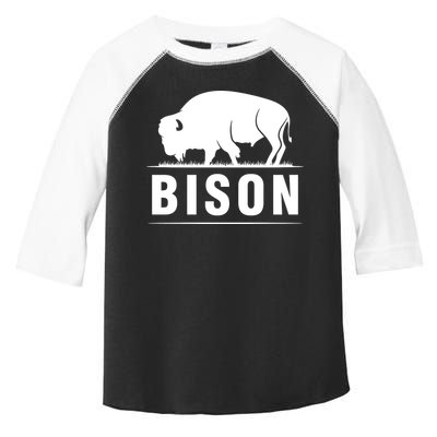 Simple Bison Logo Toddler Fine Jersey T-Shirt