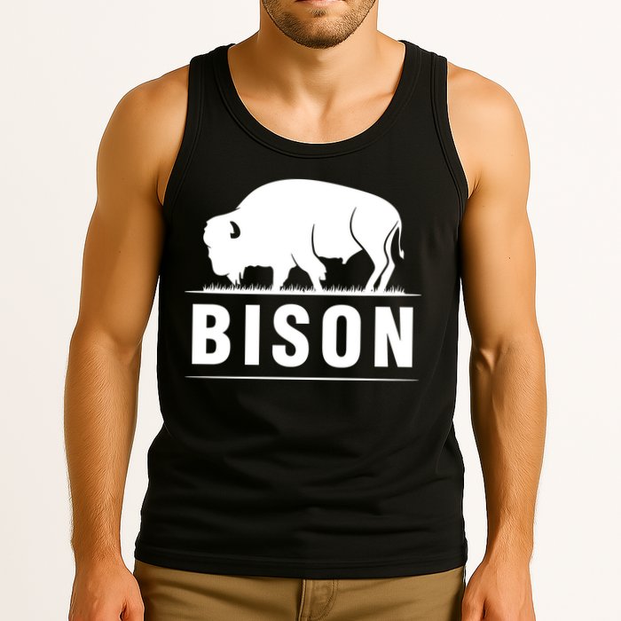 Simple Bison Logo Tank Top