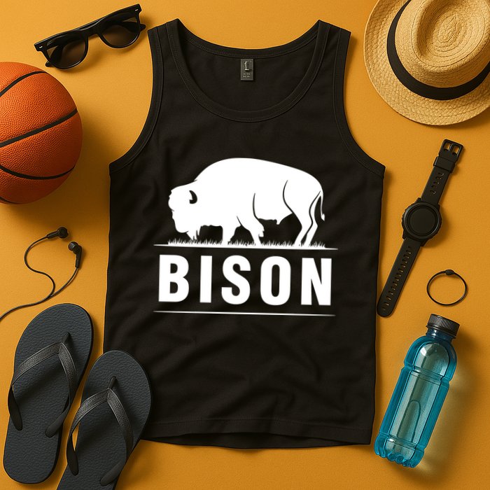 Simple Bison Logo Tank Top