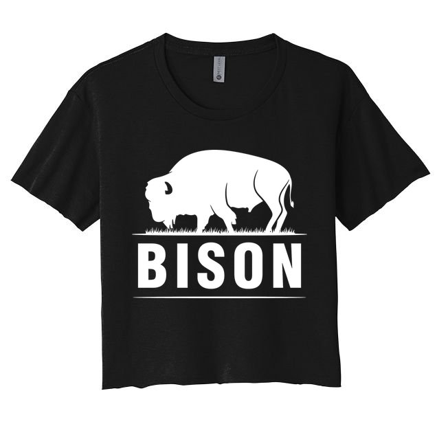 Simple Bison Logo Crop Top