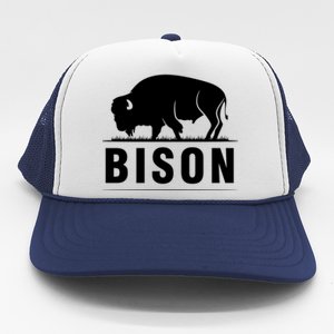 Simple Bison Logo Trucker Hat