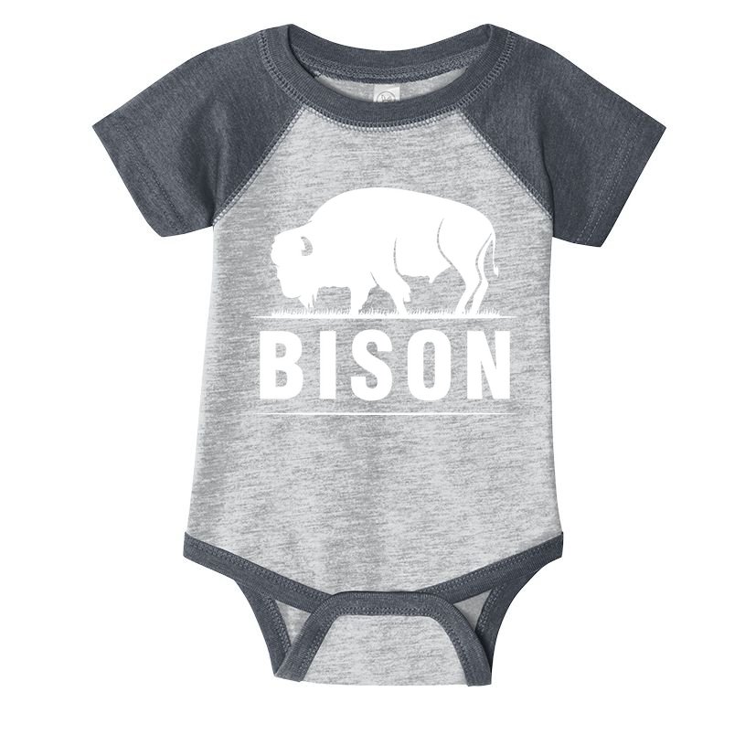 Simple Bison Logo Infant Baby Jersey Bodysuit