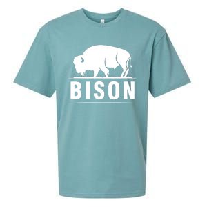 Simple Bison Logo Sueded Cloud Jersey T-Shirt