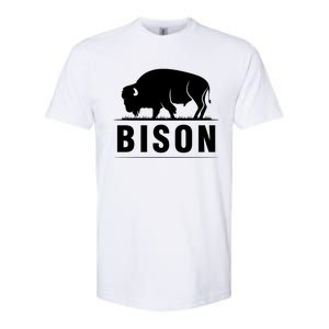 Simple Bison Logo Softstyle CVC T-Shirt