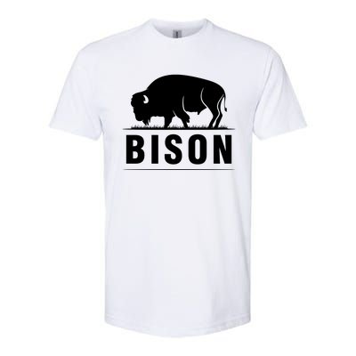 Simple Bison Logo Softstyle® CVC T-Shirt