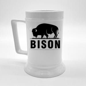 Simple Bison Logo Beer Stein