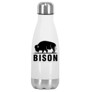 Simple Bison Logo Stainless Steel Insulated Water Bottle