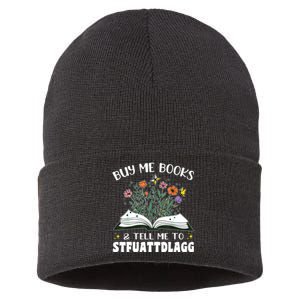 Spicy Book Lover, Buy Me Books And Tell Me To STFUATTDLAGG Sustainable Knit Beanie