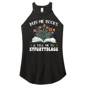 Spicy Book Lover, Buy Me Books And Tell Me To STFUATTDLAGG Women's Perfect Tri Rocker Tank