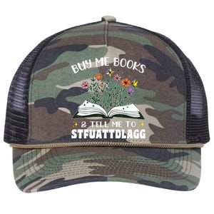 Spicy Book Lover, Buy Me Books And Tell Me To STFUATTDLAGG Retro Rope Trucker Hat Cap