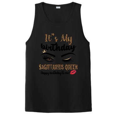 Sagittarius Bday Leopard Its My Birthday Sagittarius Queen Cute Gift PosiCharge Competitor Tank