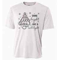 Shine Bright Like A Call Light Christmas Holiday Xmas Cooling Performance Crew T-Shirt