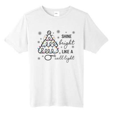 Shine Bright Like A Call Light Christmas Holiday Xmas Tall Fusion ChromaSoft Performance T-Shirt