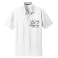 Shine Bright Like A Call Light Christmas Holiday Xmas Dry Zone Grid Polo