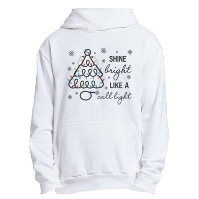 Shine Bright Like A Call Light Christmas Holiday Xmas Urban Pullover Hoodie