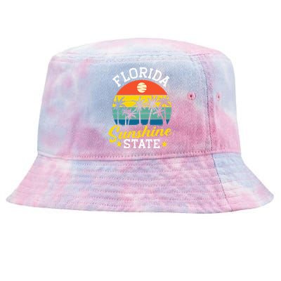 Summer Beach Lover Florida Sunshine State Tie-Dyed Bucket Hat